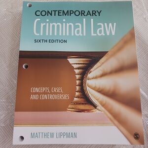 Contemporary Criminal Law Sixth Edition by Matthew Lippman